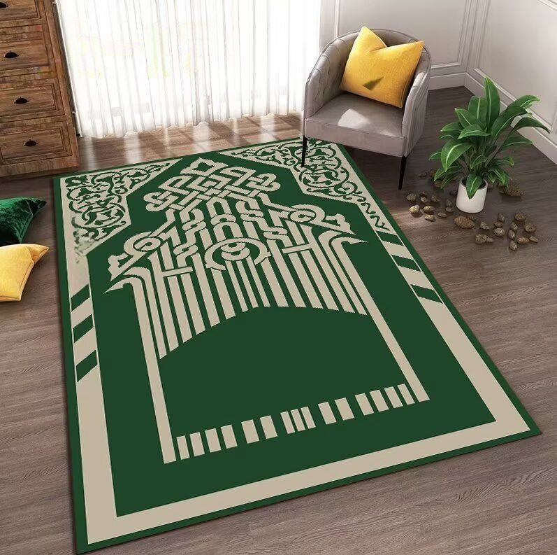 CARPET 006 Comfortable Thick Anti-Slippery Prayer Mats Middle Eastern Kneel Muslim Wear-Resistant Prayer Rugs